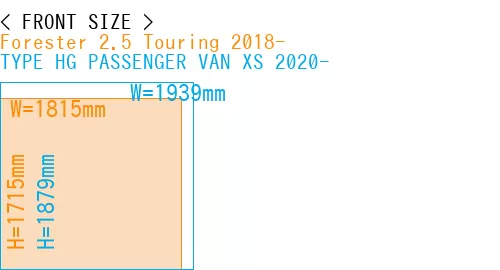 #Forester 2.5 Touring 2018- + TYPE HG PASSENGER VAN XS 2020-